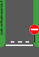 ligne d'effet sens interdit