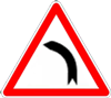 panneau virage à gauche