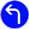 panneau obligation aller à gauche