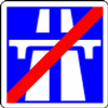 panneau sortie d'autoroute