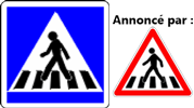 panneau passage pour piétons