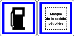 panneau poste distribution carburant