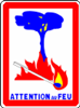 panneau risque d'incendie