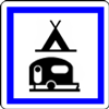 panneau terrain de camping pour tentes, caravanes et autocaravanes