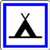 panneau terrain de camping pour tentes
