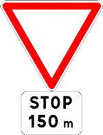 panneau cédez le passage présignalisation STOP