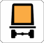 panonceau véhicules transportant des marchandises dangereuses